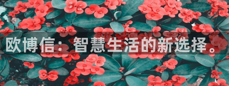jdb电子夺宝app：欧博信：智慧生活的新选择。