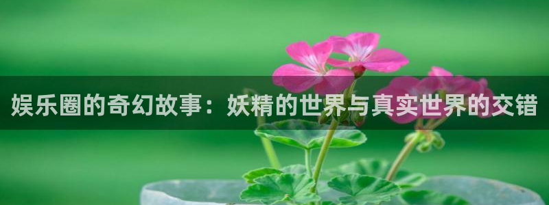 jdb电子哪个好赢钱：娱乐圈的奇幻故事：妖精的世界与真实世界的交错